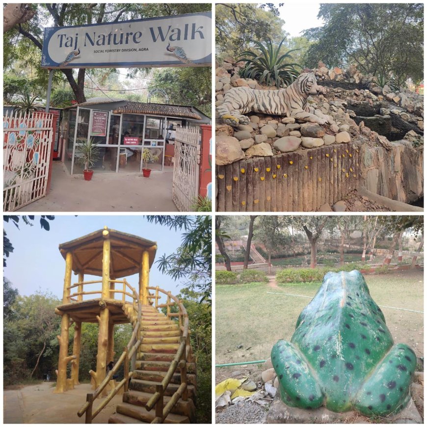 आगरा में नववर्ष पर्यटन सीजन में ताज नेचर वॉक बना पर्यटकों की पहली पसंद