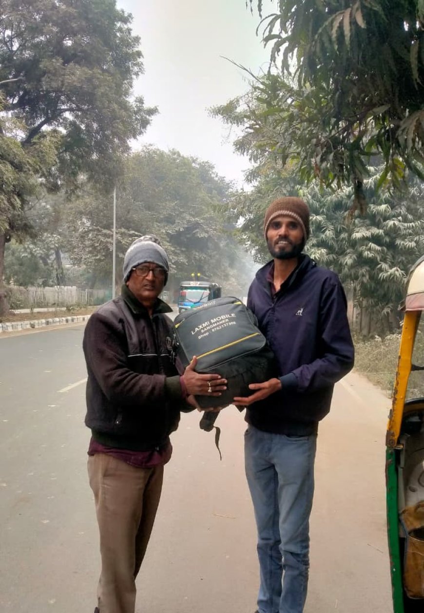 ईमानदारी का पहिया और इंसानियत की रफ्तारः एसओएस वॉलिंटियर नीरज तिवारी बने भरोसे और मानवीय मूल्यों की पहचान