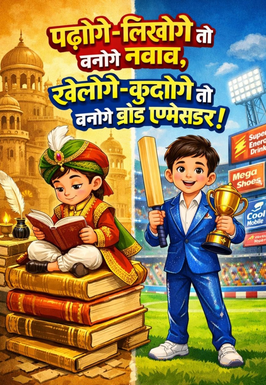 पुरानी कहावत और नया भारतः पढ़ोगे-लिखोगे तो बनोगे नवाब, खेलोगे-कूदोगे तो…ब्रांड एम्बेसडर