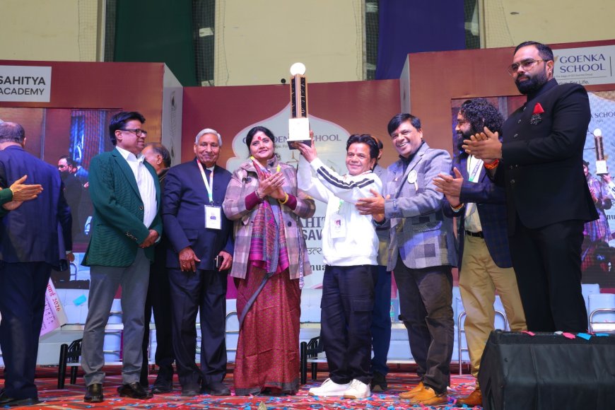 सोच और रूह के जश्न की त्रिवेणीः अभिनेता राजपाल यादव को ताज साहित्य उत्सव–2026 अवार्ड, बोले- जहां समंदर की माप खत्म होती है, वहीं से कला का उद्गम होता है