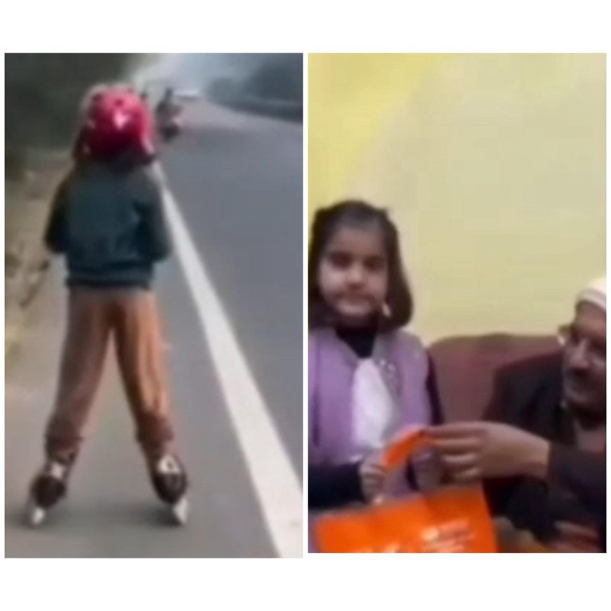 नन्हें  कदम, बड़ा हौंसला,नौ साल की वंशिका ने स्केटिंग से तय किया आगरा से अयोध्या तक का सफर