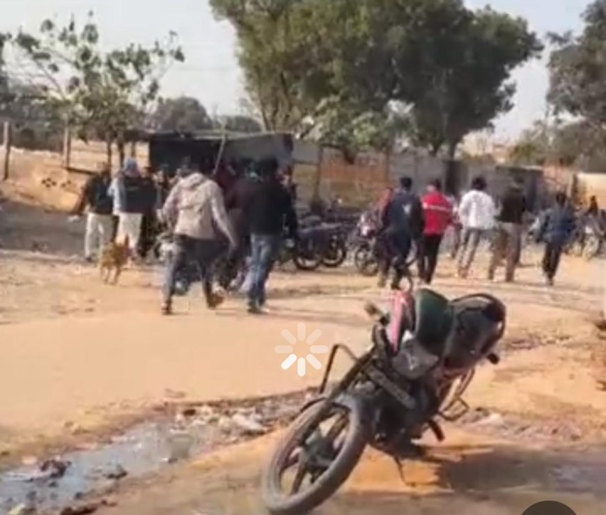 शराब के नशे में उत्पात, कुबेरपुर रेलवे स्टेशन के पास पथराव, दुकानों में तोड़फोड़