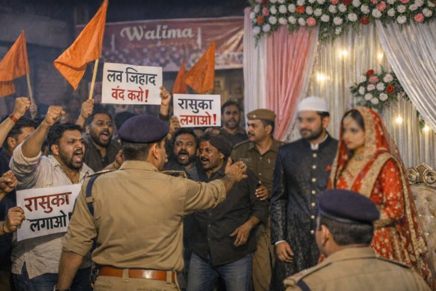शाहजहांपुर में अंतरधार्मिक विवाह के बाद वलीमा पर बवाल, हिंदू संगठनों के विरोध से कार्यक्रम रुका