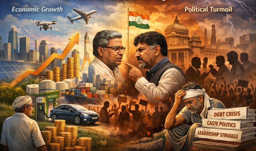 चहुंओर विकास, भीतर उलझी राजनीति: कर्नाटक 2026 की दहलीज़ पर
