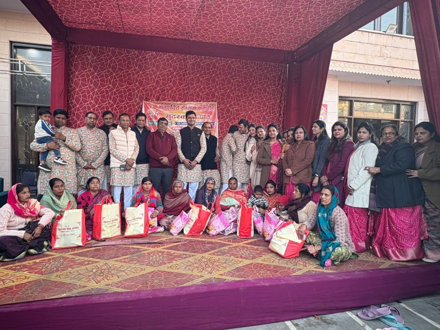 राम भक्ति की धारा में नारी सम्मान का उत्सव, आगरा में सेवला रोड पर हुआ आयोजन