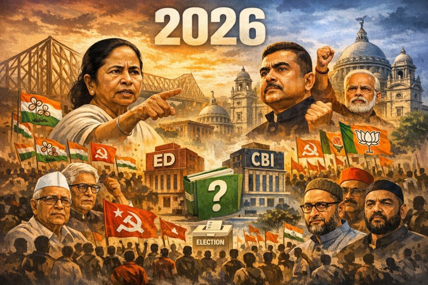 बंगाल की रणभूमि 2026: टीएमसी और भाजपा के बीच होने जा रहे सीधे मुकाबले में कांग्रेस-वाम दल अस्तित्व की तलाश में, कुछ नये खिलाड़ी भी समीकरण बनायेंगे-बिगाड़ेंगे