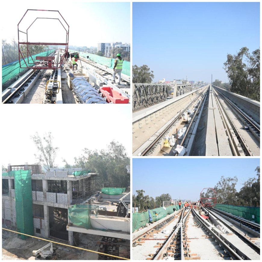 आगरा मेट्रो का आईएसबीटी तक विस्तार तेज, सिंगल पिलर तकनीक से आकार ले रहे नए स्टेशन