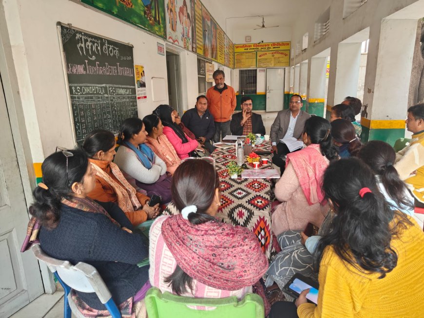 आगरा में शिक्षा व्यवस्था की सख्त पड़ताल, बीएसए ने किया औचक निरीक्षण