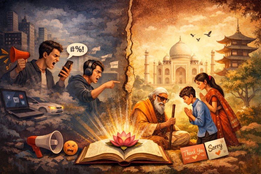 काहे के विश्व गुरु? जब गुड मैनर्स और तहजीब की भाषा ही लुप्त हो रही हो?