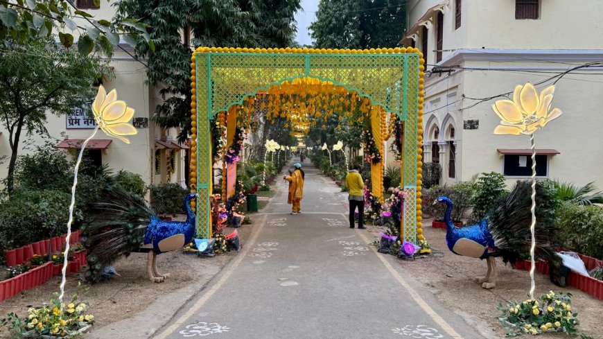 बसंत के रंग में रचा दयालबाग, श्रद्धा, सजावट और सामूहिक उल्लास, ऋतुराज यहां के लिए केवल मौसम नहीं, बल्कि सत्संग, साधना और संस्कृति का जीवंत उत्सव