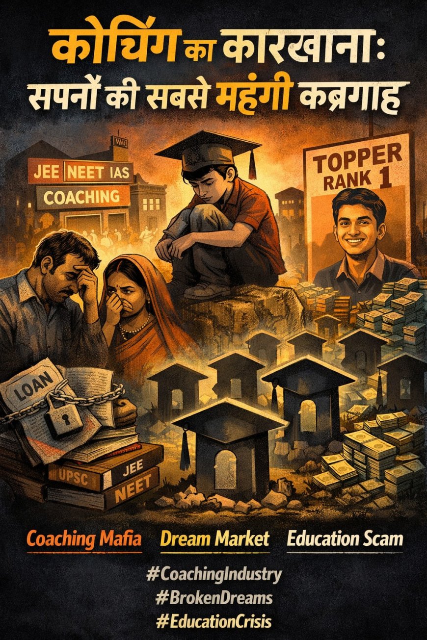 भारत का कोचिंग उद्योग: जहां सपने दिखाए जाते हैं टूटने के लिए!