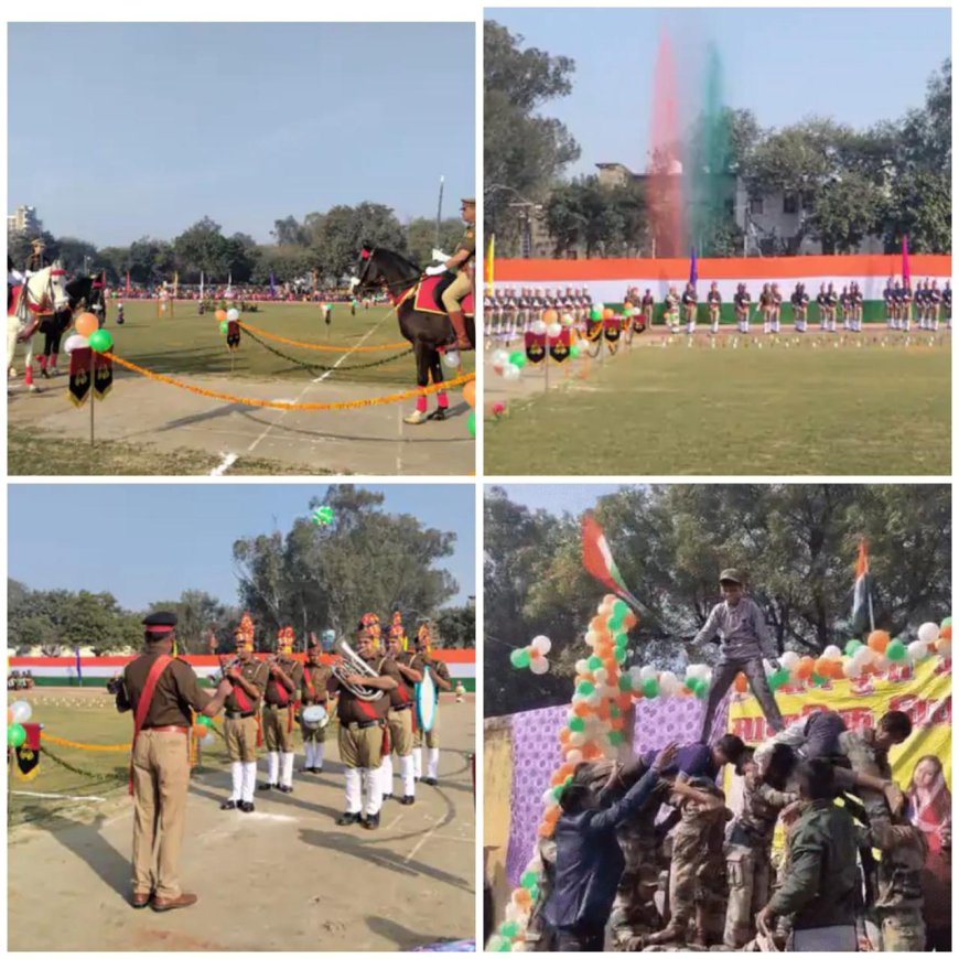 आगरा में शौर्य, संस्कृति और संकल्प के साथ मना 77वां गणतंत्र दिवस