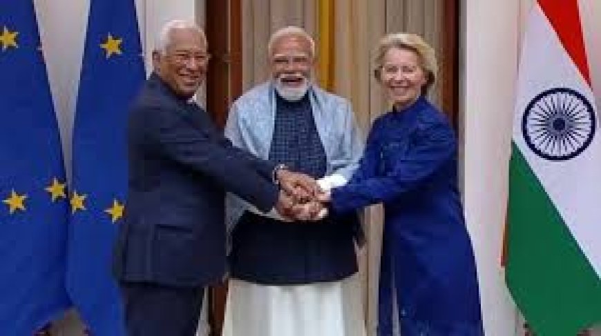 'भारत-ईयू के बीच हुआ बड़ा समझौता', पीएम मोदी ने किया फ्री ट्रेड एग्रीमेंट का ऐलान, बताया- उद्योग, ऊर्जा क्षेत्र को फायदा, मैन्यूफैक्चरिंग क्षमता मजबूत होगी, सर्विस सेक्टर को मिलेगा सहारा