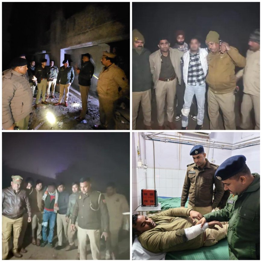 आगरा में एनकाउंटर का तांडव, राज चौहान हत्याकांड का मुख्य आरोपी अरबाज खान ढेर, दो अन्य भी गिरफ्तार