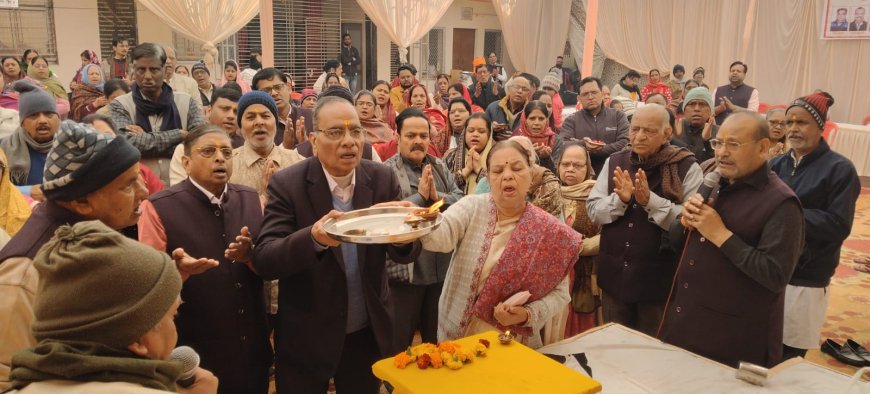 आगरा में मॉर्निंग वॉक क्लब का दसवां सामूहिक एकादशी उद्यापनः गोविंद स्मरण से गूंजा प्रताप नगर