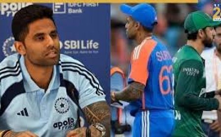 टी20 मैच से पहले पाक खिलाड़ियों से हाथ मिलाने को लेकर सूर्य कुमार यादव बोले- 24 घंटे इंतजार करें