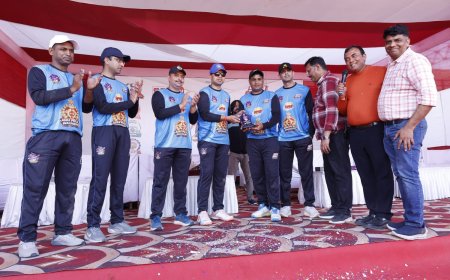 केआरएस टी-20 का रोमांच चरम पर: पुलिस वॉरियर्स और सीएमओ इलेवन की दमदार जीत