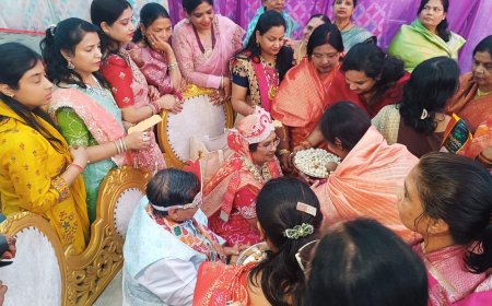 आगरा के श्री सर्वोतोभद्र जिनालय में माता मरूदेवी की गोद भराई सम्पन्न, नभिराय पिता का हुआ सम्मान