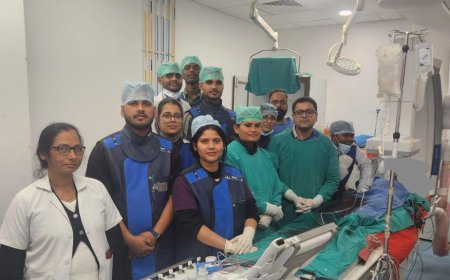 17 साल के युवक को नई जिंदगी, एसएन में 99% बंद ह्रदय की मुख्य धमनी की सफल स्टेंटिंग