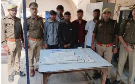 आगरा में फ्लिपकार्ट हब पर चोरों का धावा, अंतर्राज्यीय गैंग गिरफ्तार, नकदी  और स्कॉर्पियो कार बरामद