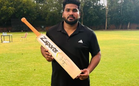 आगरा कॉलेज का सितारा चमका: अनुज सिंह का विज्जी ट्रॉफी के लिए नॉर्थ ज़ोन टीम में चयन