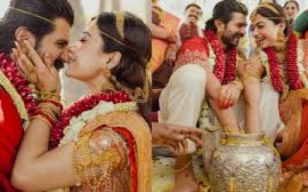 शादी में किसी महारानी से कम नहीं लगीं रश्मिका, विजय का लुक भी है खास, मंगलसूत्र सेरेमनी के समय इमोशनल हुईं रश्मिका