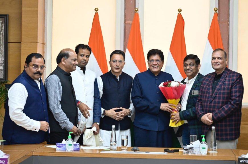 ताज संरक्षित क्षेत्र के लिए विशेष पैकेज की मांग, केन्द्रीय मंत्री पियूष गोयल और जीतनराम मांझी से चैम्बर प्रतिनिधिमंडल की अहम वार्ता, आगरा के उद्योग को बड़ी राहत की उम्मीद