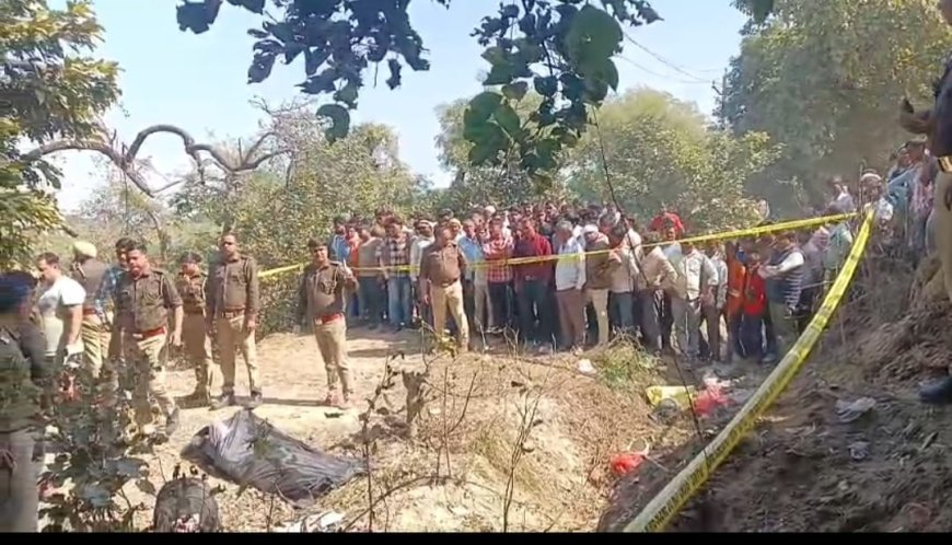 आगरा के सैंया क्षेत्र में नाले में मिला ऑटो चालक का शव, परिजनों ने जताई हत्या की आशंका