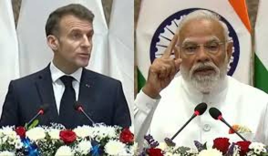 'भारत-फ्रांस बनाएंगे एवरेस्ट की ऊंचाई तक उड़ाने वाला हेलीकॉप्टर',  मैक्रों के साथ प्रेस कांफ्रेंस में पीएम मोदी का ऐलान