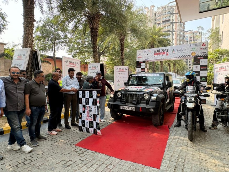 सड़कों पर गरजा जुनून, रफ्तार ने भरी उड़ान: आगरा–झांसी–आगरा टीएसडी रैली का भव्य शुभारंभ, 77 प्रतिभागियों ने दिखाया साहस, अनुशासन और एडवेंचर का अद्भुत संगम