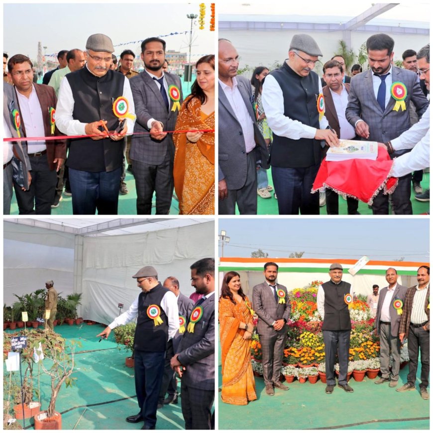 ताज महोत्सव में प्रकृति का रंगोत्सव,मण्डलीय फल-शाकभाजी एवं पुष्प प्रदर्शनी ने बिखेरी इन्द्रधनुषी छटा