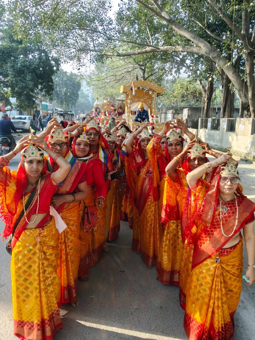 भक्ति, विधान और विश्वशांति का संगम: अष्टानिका महापर्व में सिद्धचक्र महामंडल विधान से धर्ममय हुआ आगरा