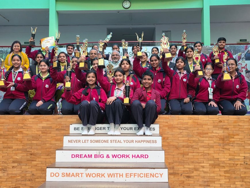 नौ साल का रिकॉर्ड बरकरार: इस साल की मंडलीय पुष्प प्रदर्शनी में प्रिल्यूड पब्लिक स्कूल को फिर द्वितीय पुरस्कार, 23 छात्राएं सम्मानित