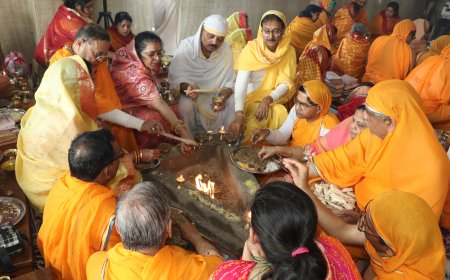आगरा के श्री शांतिनाथ जैन मंदिर में सिद्धचक्र महामंडल विधान सम्पन्न, विश्व शांति के लिए हुई पूर्णाहुति