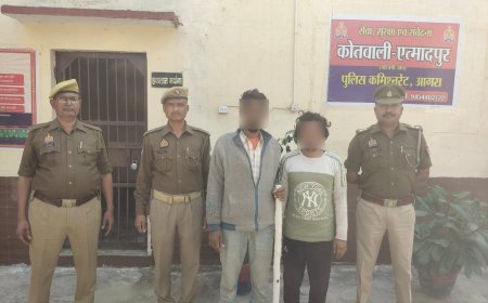 आगराः गढ़ी महासिंह खेड़ा के अमित हत्याकांड में दो और आरोपी दबोचे गये, फावड़ा बरामद