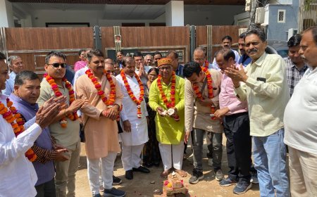 64 लाख की लागत से सड़कों और पार्क बाउंड्रीवॉल का शिलान्यास, उत्तर विधानसभा में शुरू हुए कई और अहम कार्य