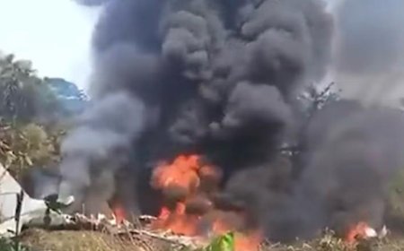 कोलंबिया में सैन्य विमान हादसा, 110 जवानों को लेकर उड़ा सी -130 हरक्यूलिस क्रैश