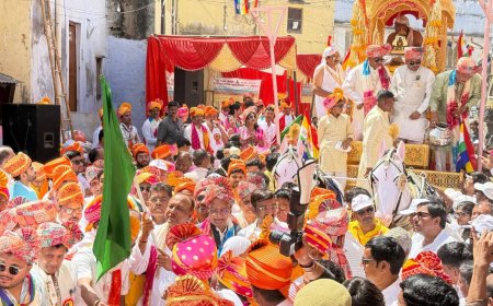 भगवान महावीर स्वामी जयंती पर निकली रथयात्रा में उमड़ा श्रद्धालुओं का सैलाब: 12 साल बाद मोती कटरा बना आस्था का महासंगम