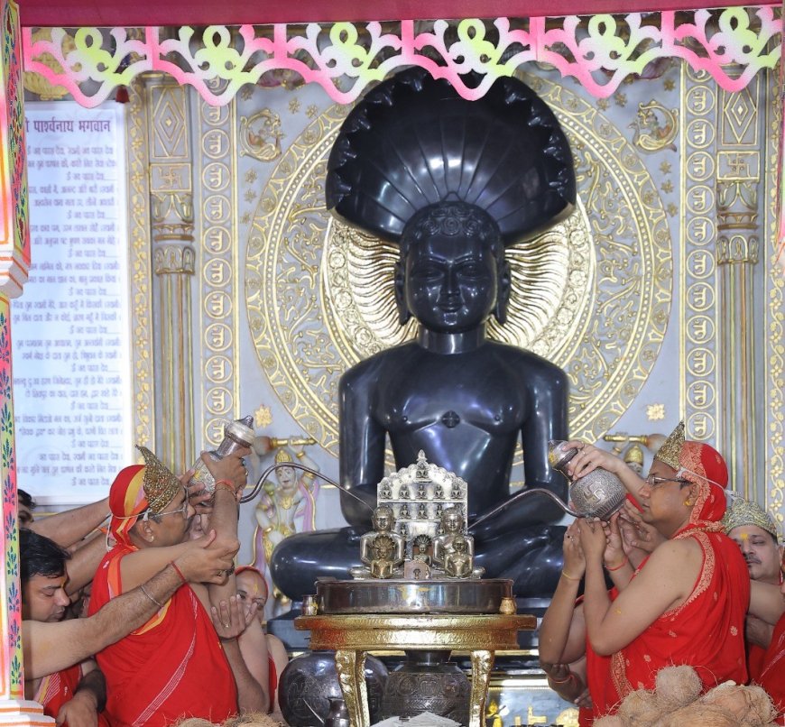 1024 अर्घ्यों से शालीमार जैन मंदिर में श्री सिद्धचक्र महामंडल विधान ने रचा आध्यात्मिक इतिहास