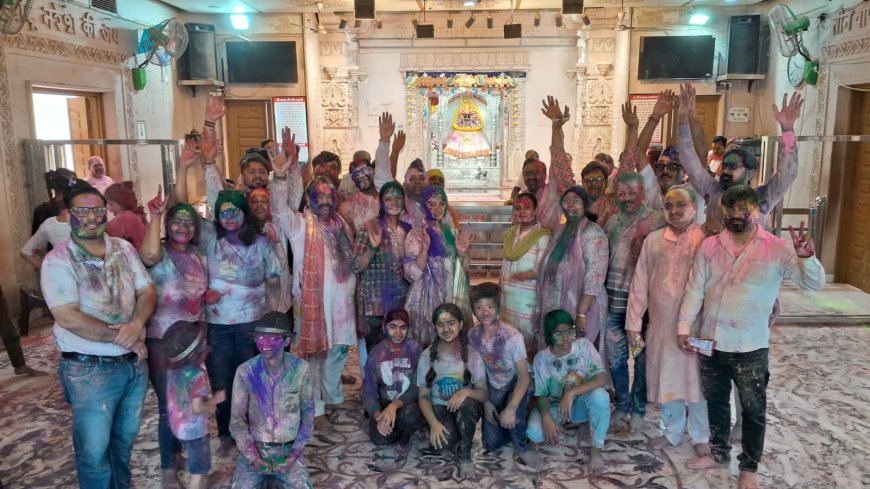 अबीर-गुलाल की बौछार में झूम उठा श्याम दरबार, जयपुर के गुलाल गोटों की होली में सराबोर हुए हजारों भक्त