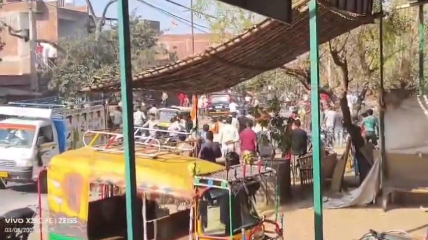 दीवार को लेकर सगे भाइयों में खूनी संघर्ष, पथराव से गांव में मचा हड़कंप
