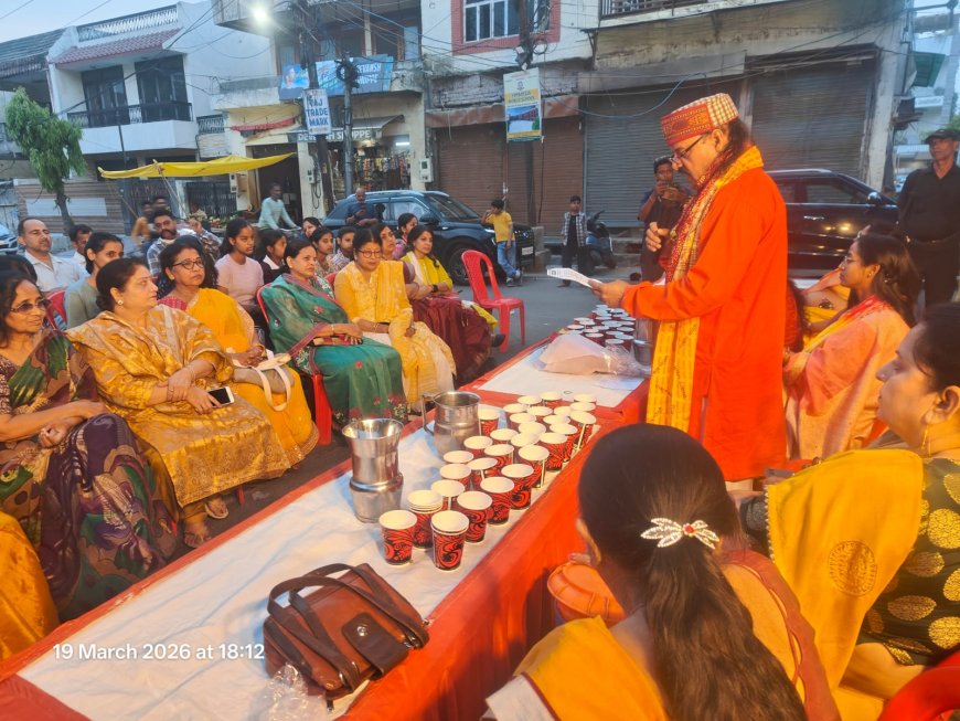 विक्रम नववर्ष पर ‘समृद्धि’ ने मीठे दूध की प्याऊ लगाकर दिया संस्कृति और संवेदना का संदेश