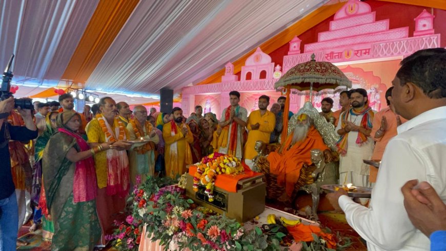 श्रीराम कथा में भक्ति, मर्यादा और संस्कृति का संदेश, स्वामी रामस्वरूपाचार्य ने सुनाई वीर हनुमान की महिमा, कथा का हुआ भावपूर्ण विश्राम