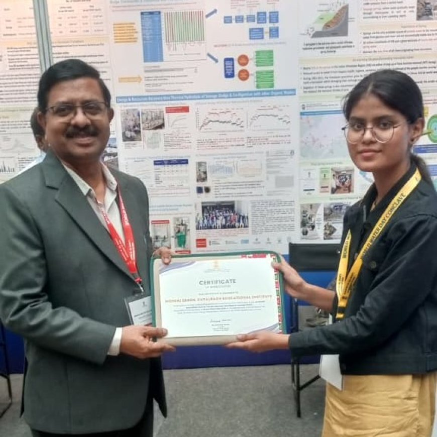 यमुना से माइक्रोप्लास्टिक हटाने का कमाल: डीईआई की छात्रा मोहिनी सिंह को जल शक्ति हैकाथॉन में मिला राष्ट्रीय सम्मान