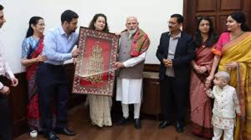 कंगना रनौत अपने 40वें बर्थडे पर पीएम मोदी से मिलीं,   बहन और परिवार संग की मुलाकात,   अनोखा गिफ्ट भी दिया
