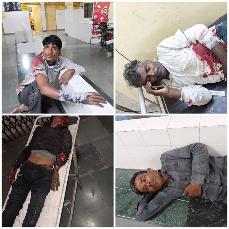 बाह-इटावा मार्ग पर तेज रफ्तार डंपर का कहर, टेंपो को मारी जोरदार टक्कर, एक युवक की मौत, पांच गंभीर घायल