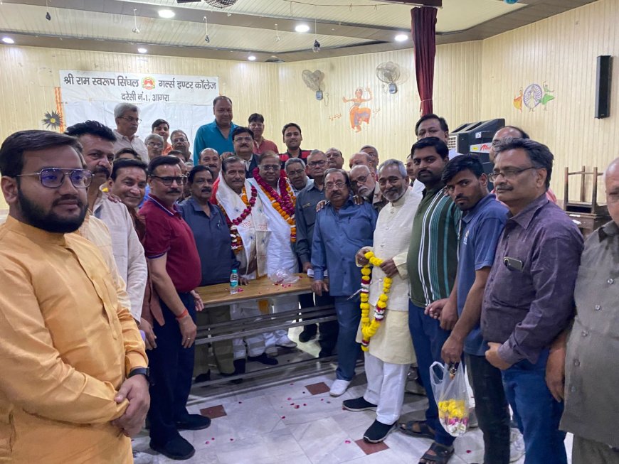 आगरा की श्री रामलीला कमेटी में फिर वही ‘कमांड’: विधायक पुरुषोत्तम खंडेलवाल अध्यक्ष और राजीव अग्रवाल महामंत्री चुने गये, दोनों की निर्विरोध हुई ताजपोशी