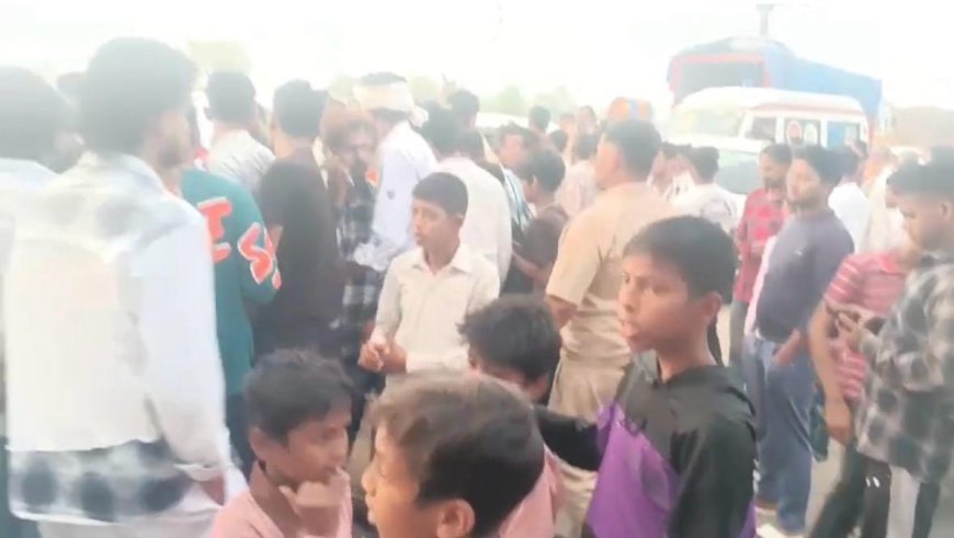 खुशियों में मातम, तेज रफ्तार ट्रक ने बाइक को रौंदा, मासूम समेत महिला की दर्दनाक मौत