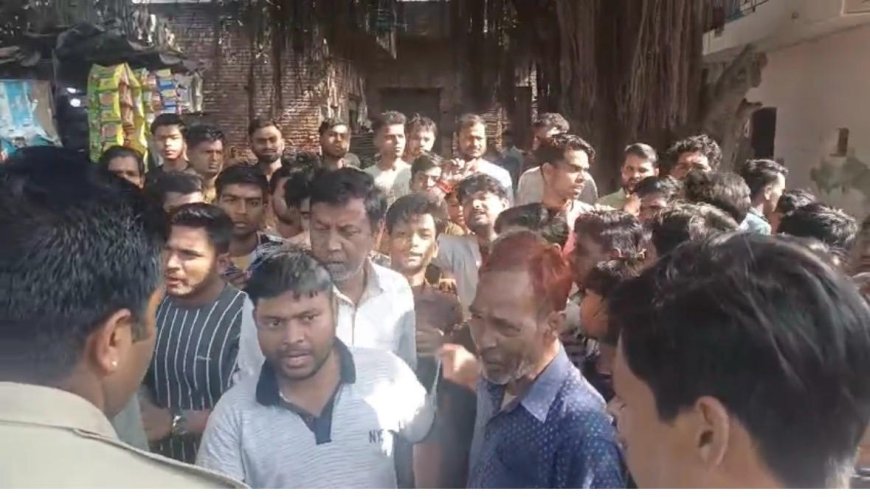 एनकाउंटर के बाद ताजगंज में बवाल, ‘कातिल का चेहरा दिखाओ’ की मांग पर सड़क पर उतरे लोग