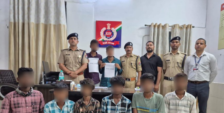 आगरा किला स्टेशन पर साबरमती एक्सप्रेस से 6 नाबालिगों को गुजरात ले जा रहे दो मानव तस्कर दबोचे